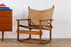 Mid-Century Teak & Leather Safari Rocking Chair by Kai Winding - (D1517)