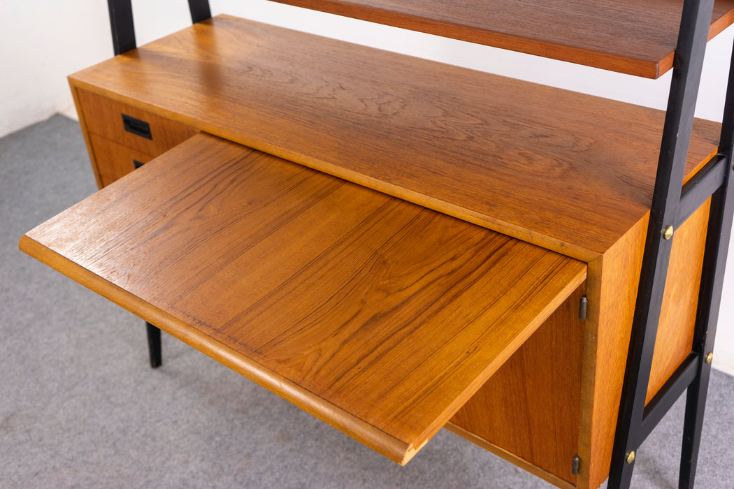 Teak Swedish Secretary/Bookcase - (326-167)