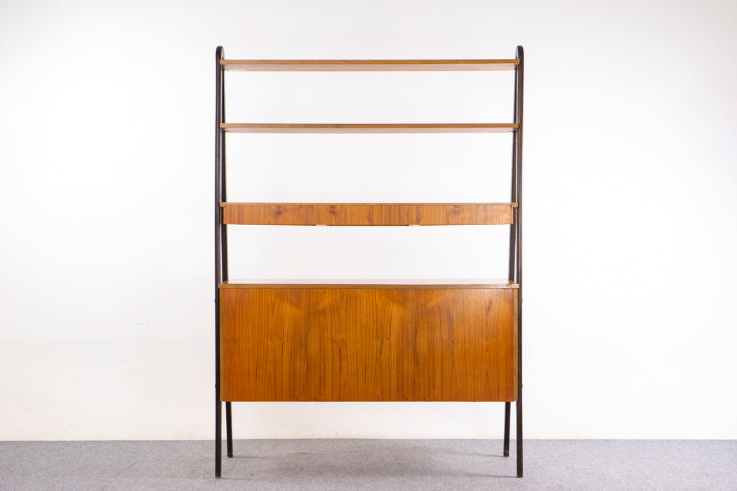 Teak Swedish Secretary/Bookcase - (326-171)