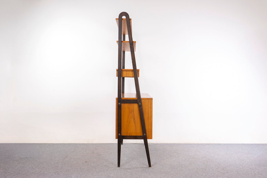 Teak Swedish Secretary/Bookcase - (326-171)