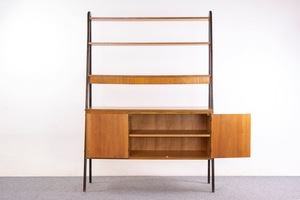 Teak Swedish Secretary/Bookcase - (326-171)