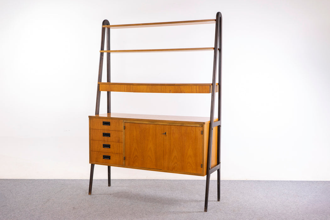 Teak Swedish Secretary/Bookcase - (326-171)