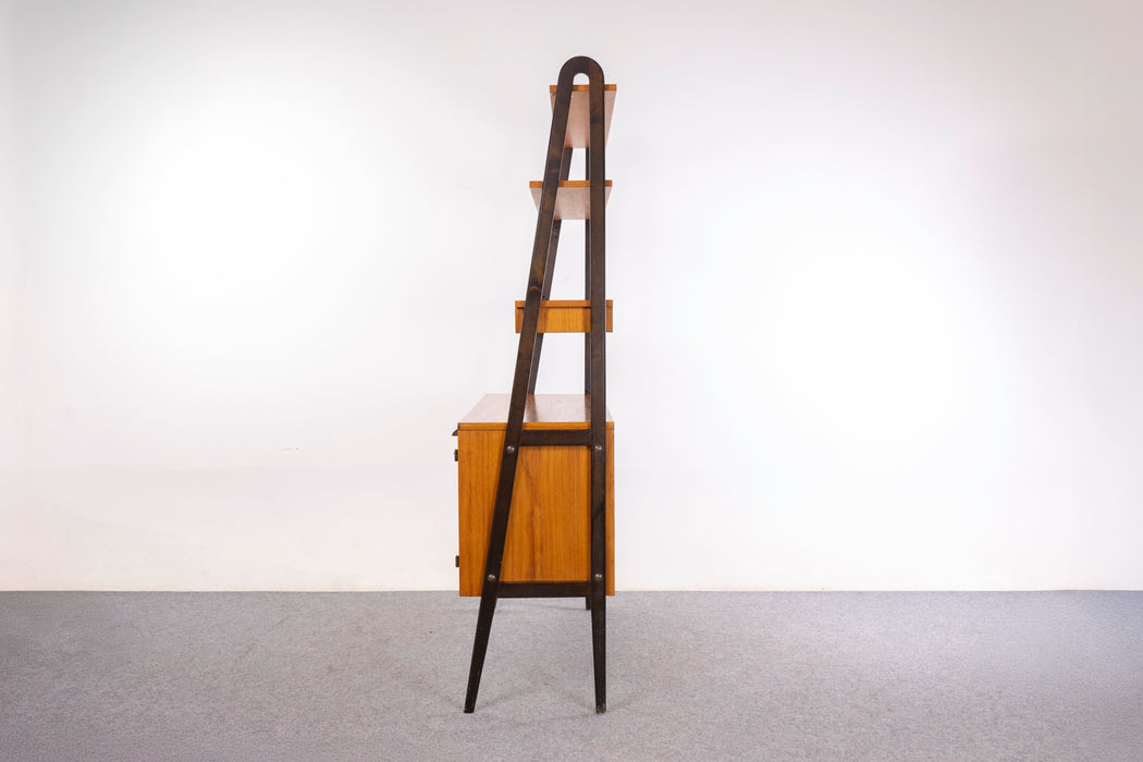 Teak Swedish Secretary/Bookcase - (326-171)