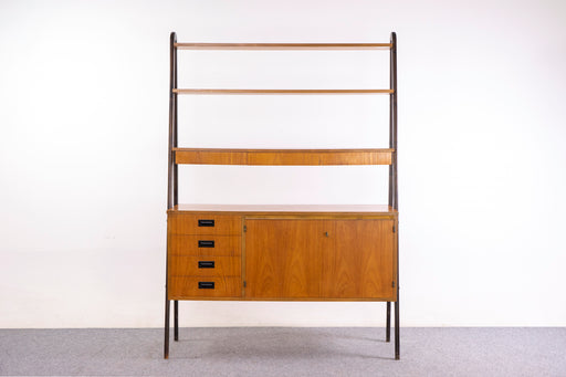 Teak Swedish Secretary/Bookcase - (326-171)