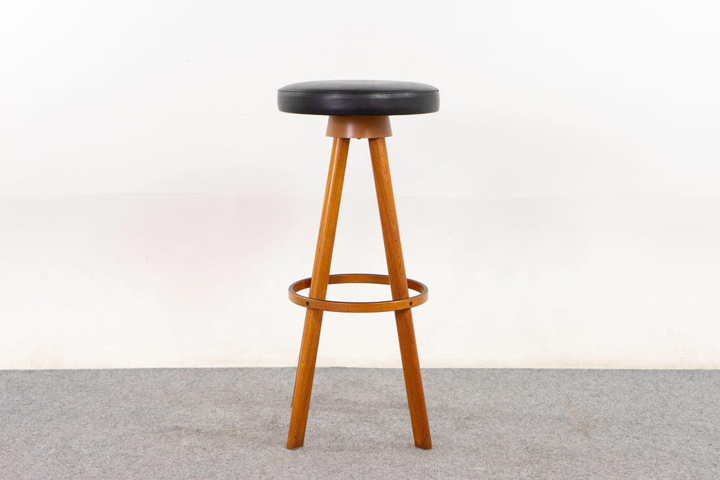 Teak Danish Bar Stool by Hans Olsen - (D1247)