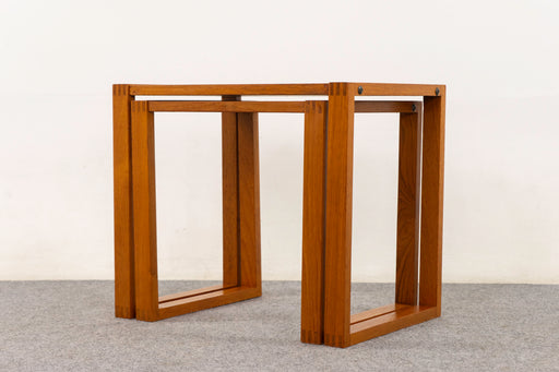 Teak Danish Nesting Tables - (D1168)