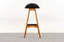 Teak & Leather Bar Stool by Erik Buch - (D1250)