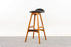 Teak & Leather Bar Stool by Erik Buch - (D1250)