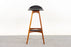 Teak & Leather Bar Stool by Erik Buch - (D1251)