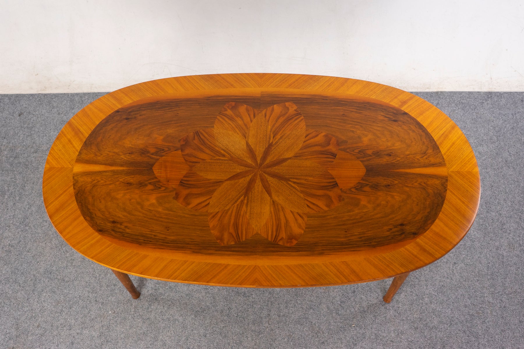 Walnut Swedish Coffee Table By Yngvar Sandstrom - (326-144)