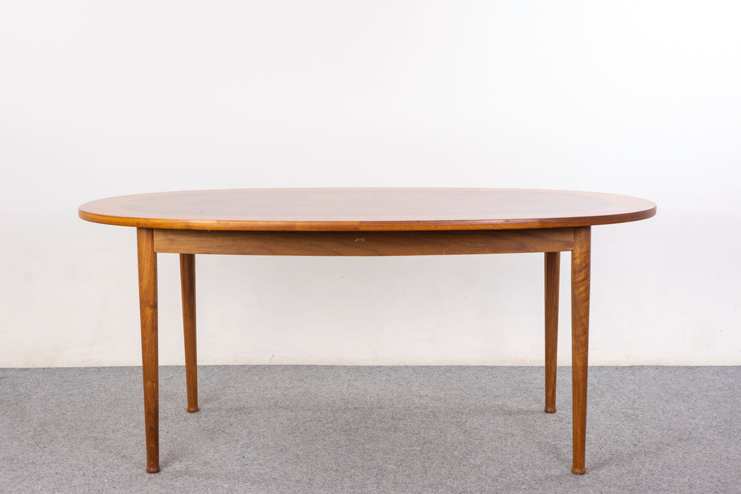 Walnut Swedish Coffee Table By Yngvar Sandstrom - (326-144)