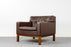 Danish Mid-Century Leather & Teak Lounge Chair - (322-222)