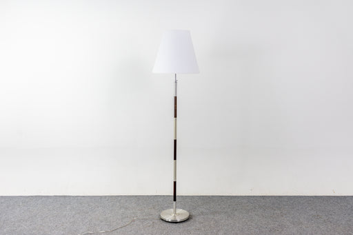 Danish Mid-Century Rosewood & Metal Floor Lamp - (321-345.5)