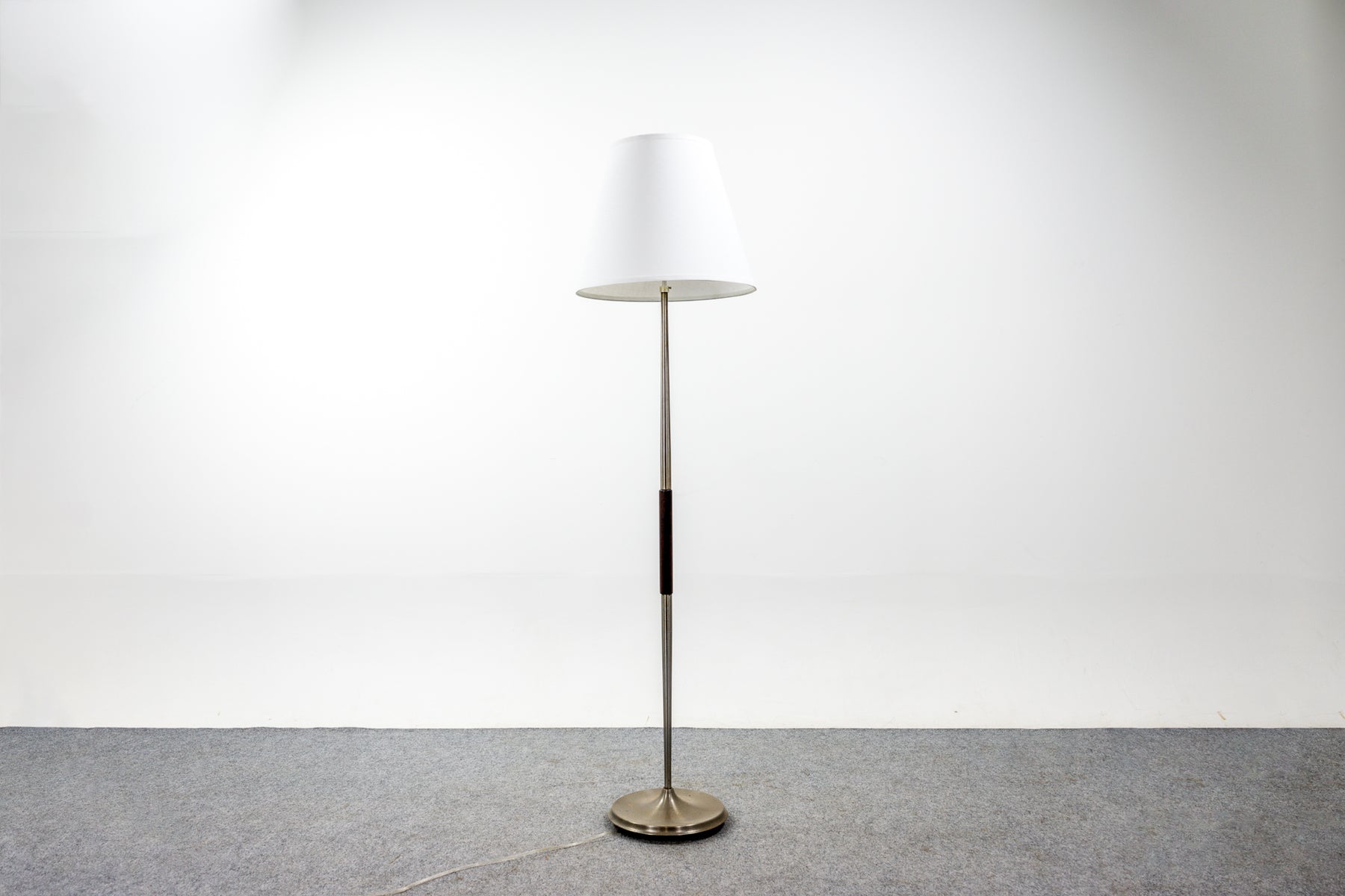 Danish Mid-Century Rosewood and Metal Floor Lamp - (321-345.6)