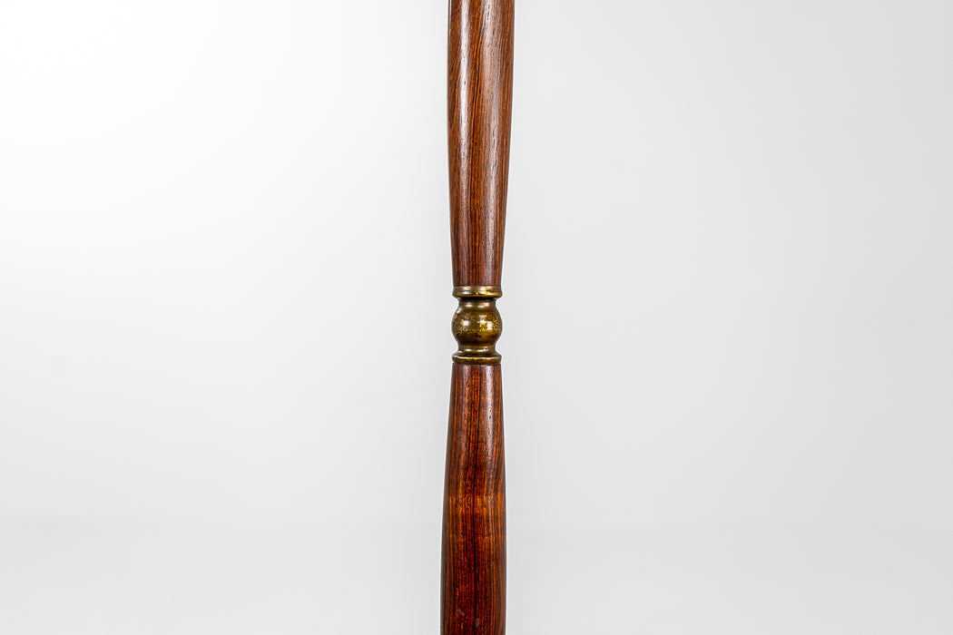 Rosewood & Brass Floor Lamp - (321-345.17)