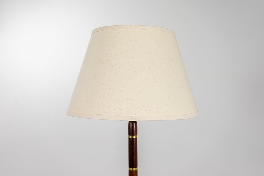 Danish Modern Rosewood & Brass Floor Lamp - (322-215)