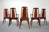 6 "Eva" Rosewood Dining Chairs, by Niels Koefoed - (D859)