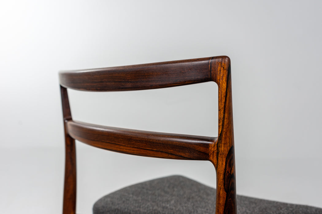 Model 61 Dining Chairs Made With Rosewood By Harry Ostergaard For 