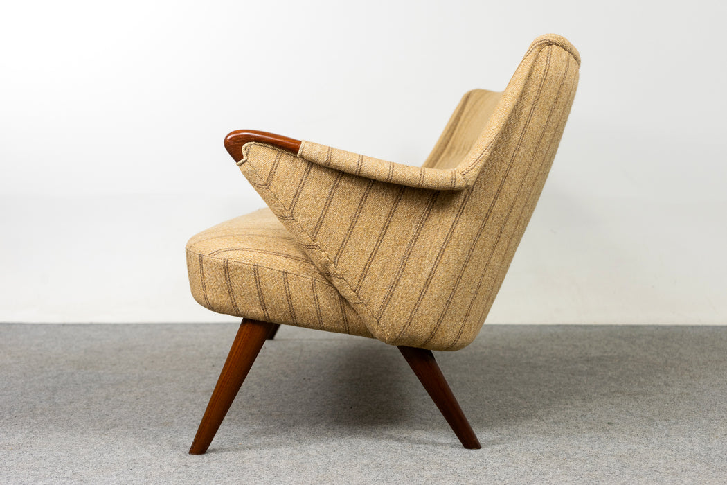 Danish Modern Wool & Teak Sofa - (321-269)