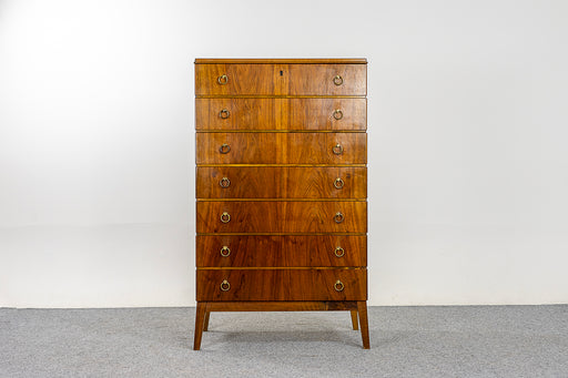 Walnut Danish Dresser - (322-142)
