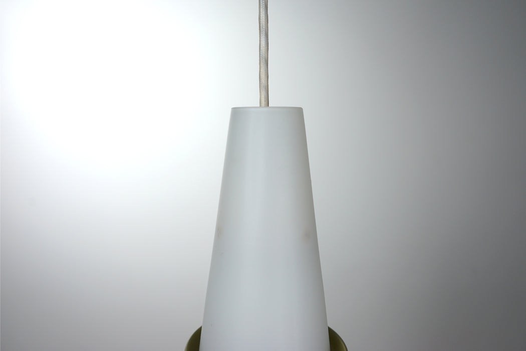 Glass and Metal Pendant Light  - (320-137)