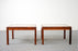Danish Rosewood & Tile Side Tables - (320-070)