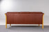 Danish Modern Beech & Leather Sofa - (323-059)
