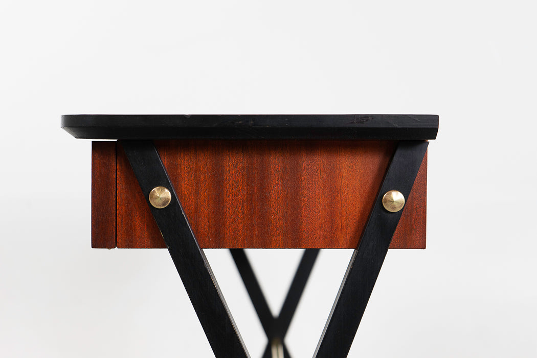 Danish Modern Mahogany Side Table - (324-354.2)