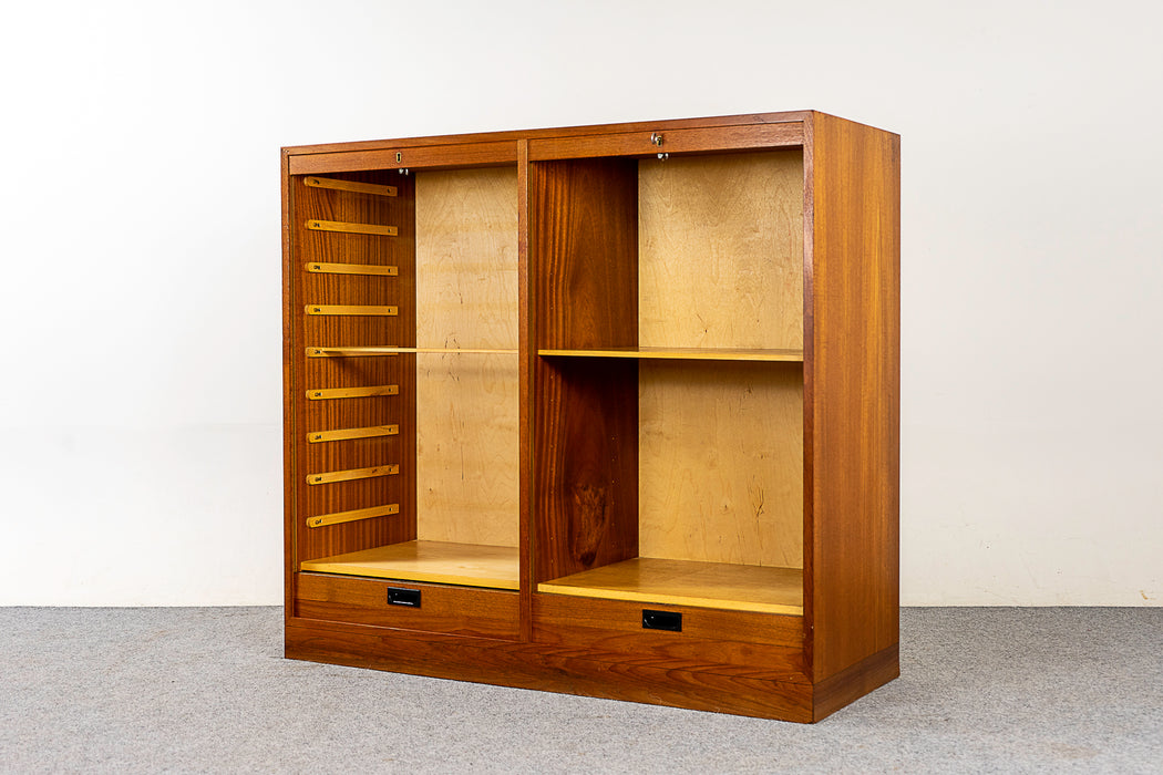 Danish Modern Teak Double Door File Cabinet - (321-339)