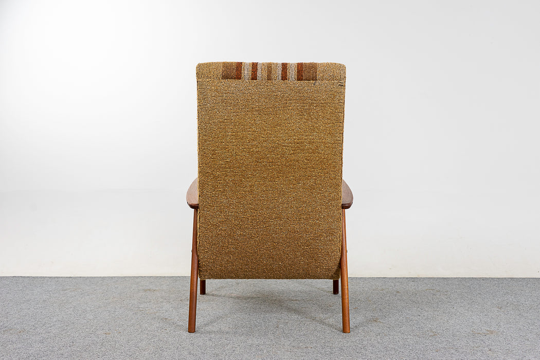 Danish Modern Teak High Back Lounge Chair  (324-151)