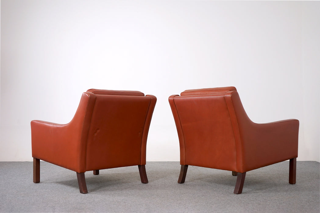 SALE - Leather Lounger Pair - (319-190)