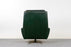 Leather & Chrome Danish Swivel Chair - (D1030)