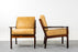 Rosewood & Leather Norwegian Lounge Chairs by Frederik Kayser - (322-178)