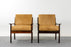Rosewood & Leather Norwegian Lounge Chairs by Frederik Kayser - (322-178)