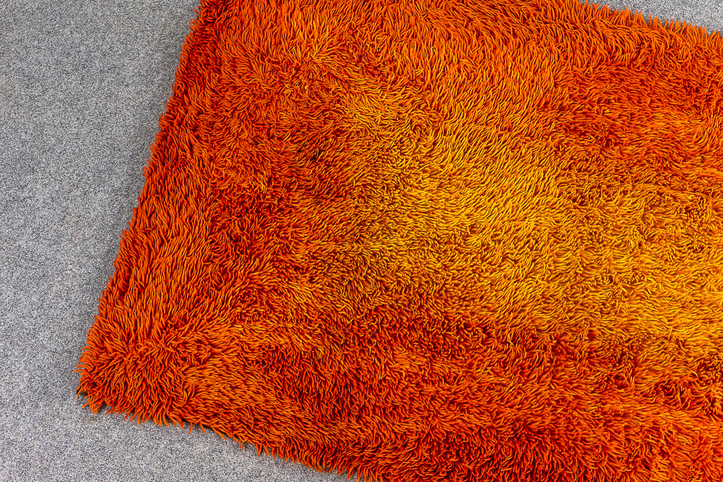 Scandinavian Orange Ombre Wool Rug  - (322-018.4)